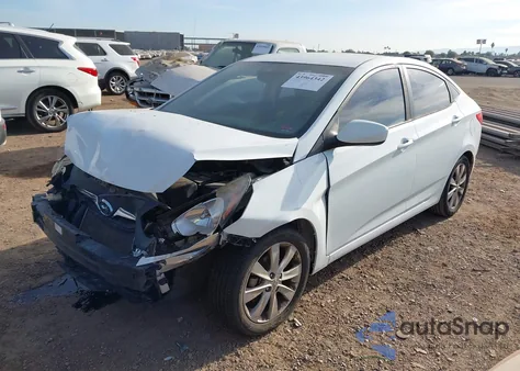 2012 Hyundai Accent Gls z USA, uszkodzony, nr VIN KMHCU4AEXCU148832